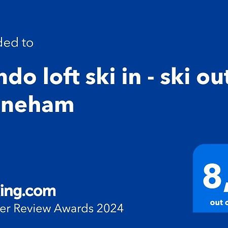 Condo loft ski in - ski out à Stoneham Exterior foto